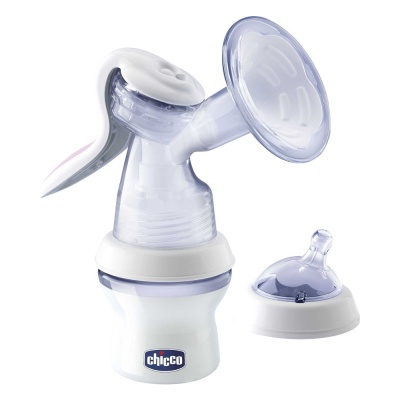 Молокоотсос ручной с бутылочкой Natural Feeling Chicco 340624005 Молокоотсос ручной с бутылочкой Natural Feeling Chicco 340624005